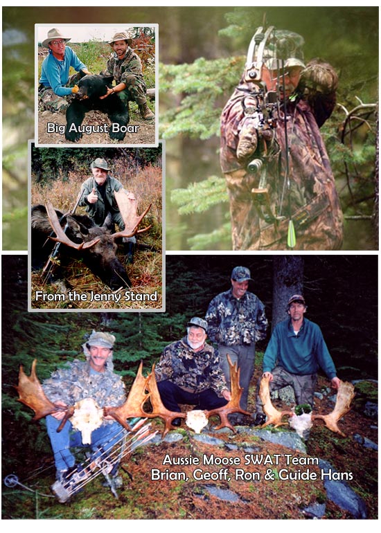 Bow and Rifle Hunting for Canada Moose and Black Bear in British