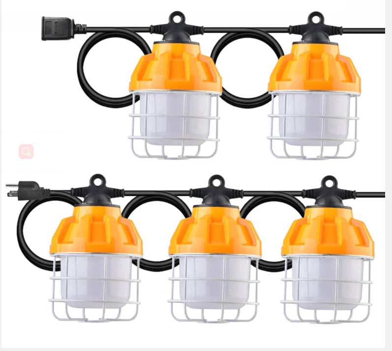 LED WORK LIGHTING Temporary String Lights 100w 11,000 Lumens OmniRay