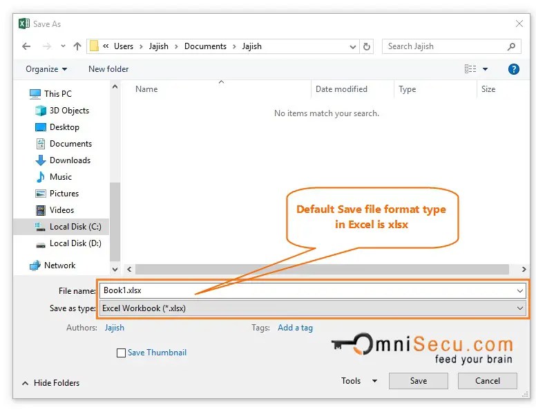 How to change default save file format type xlsx in Excel