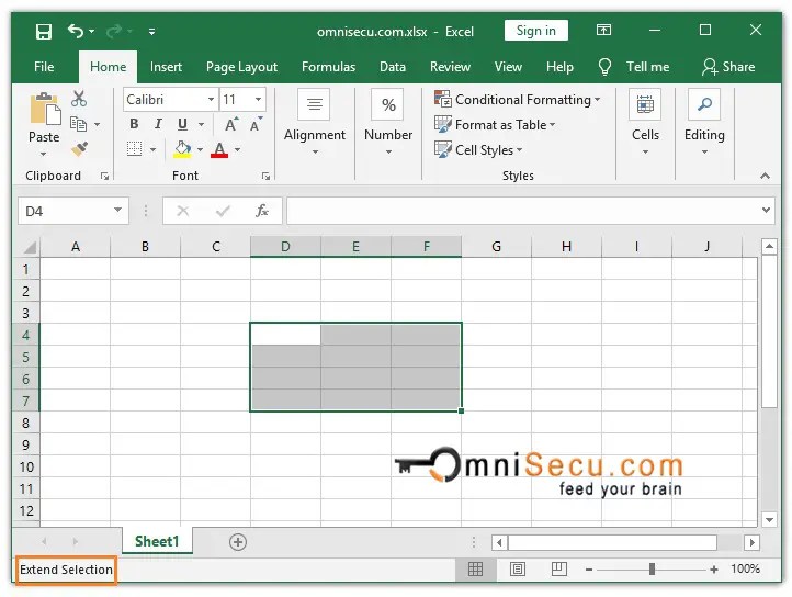 Excel Status Bar explained in detail