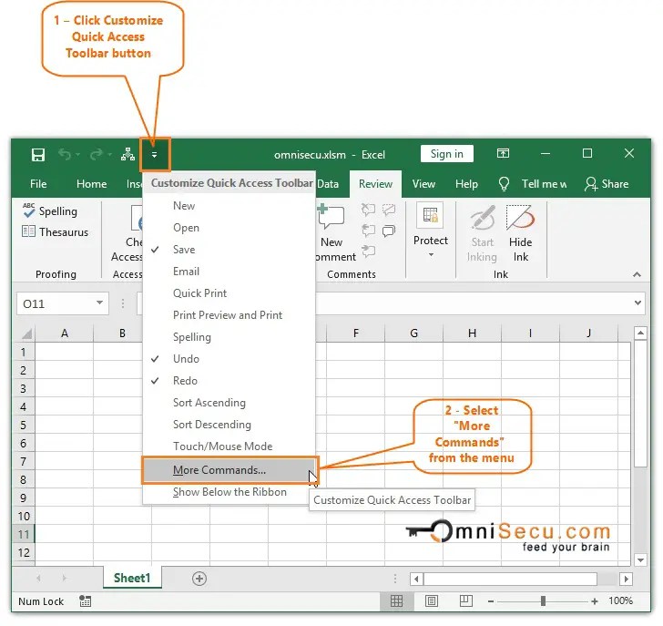 How to change default Macro button icon in Excel Quick Access Toolbar