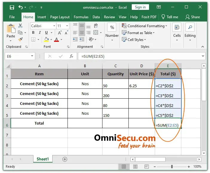 How to see all formulas in Excel sheet