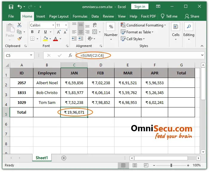 How to write formulas in Excel using Cell reference or Range reference