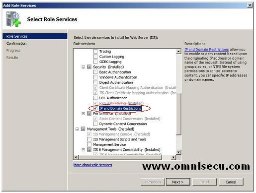 Configuring IP address and Domain Name Restrictions in