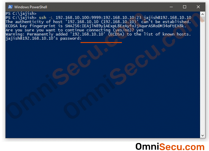 How to configure SSH port forwarding