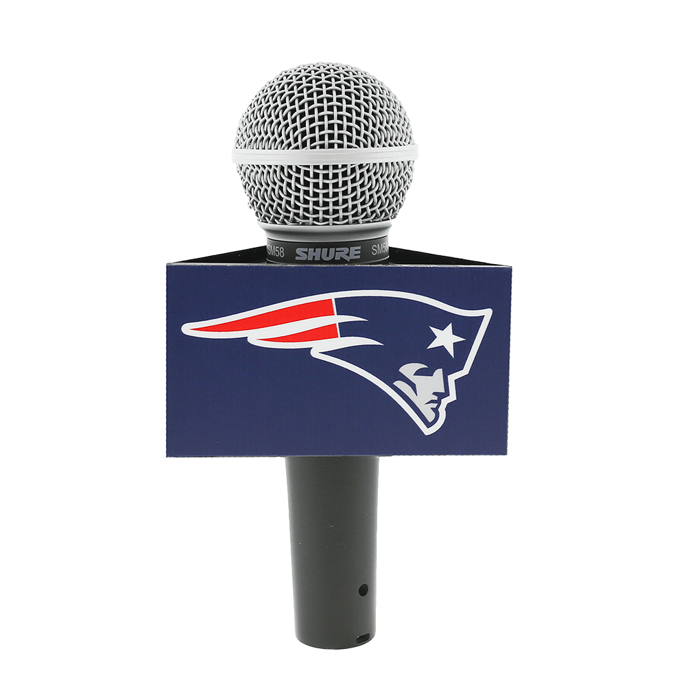 3.50" x 2.00" Triangle Mic Flag On Air Mic Flags
