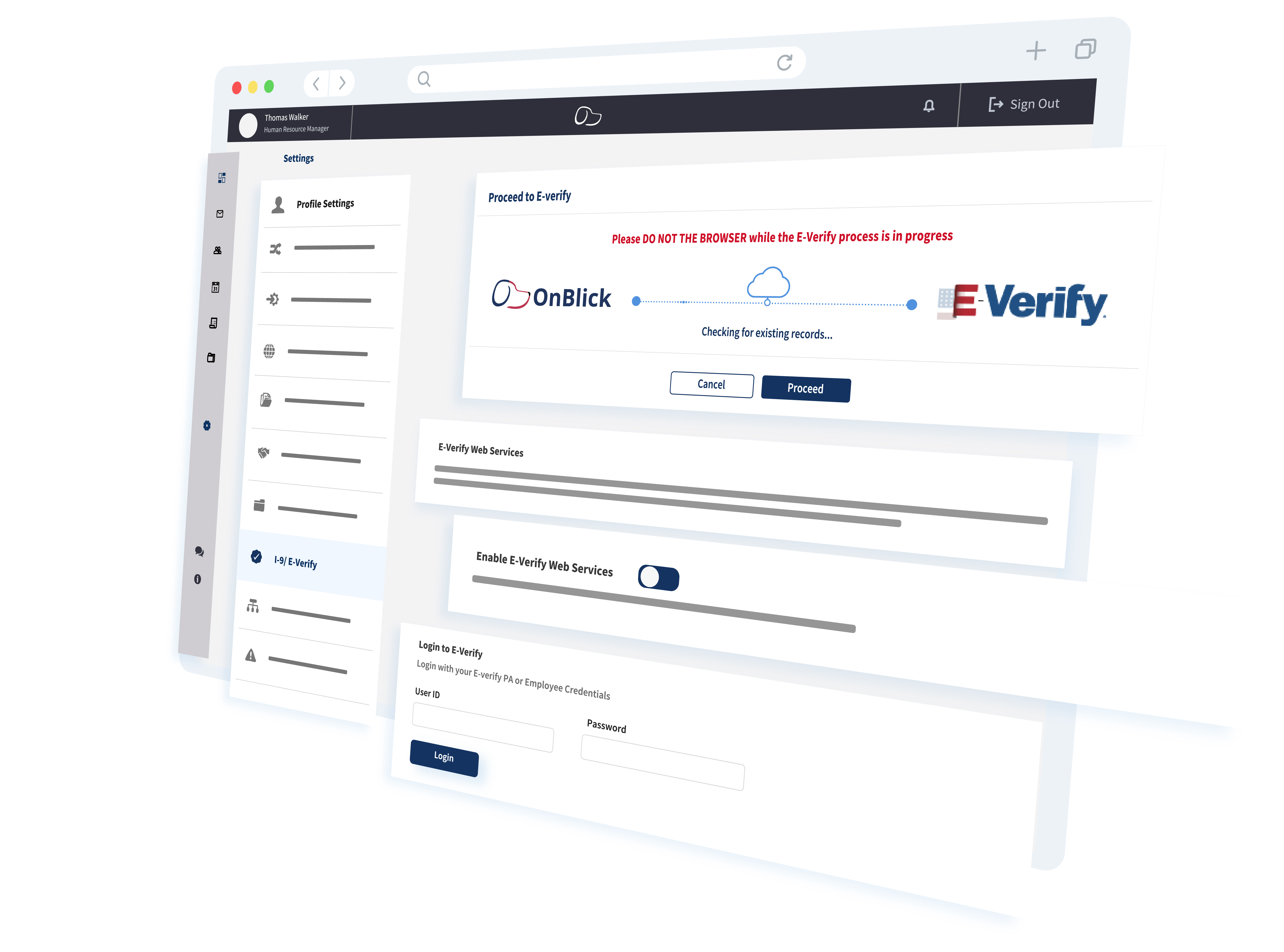OnBlick Electronic Form I9 I9 Form & EVerify