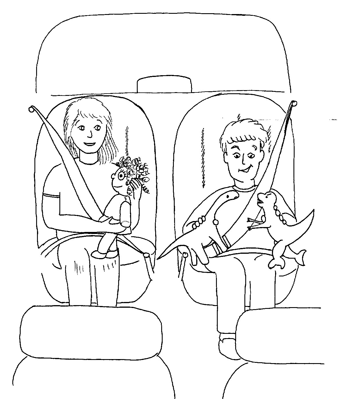 Baby Car Seat Drawing Sketch Coloring Page