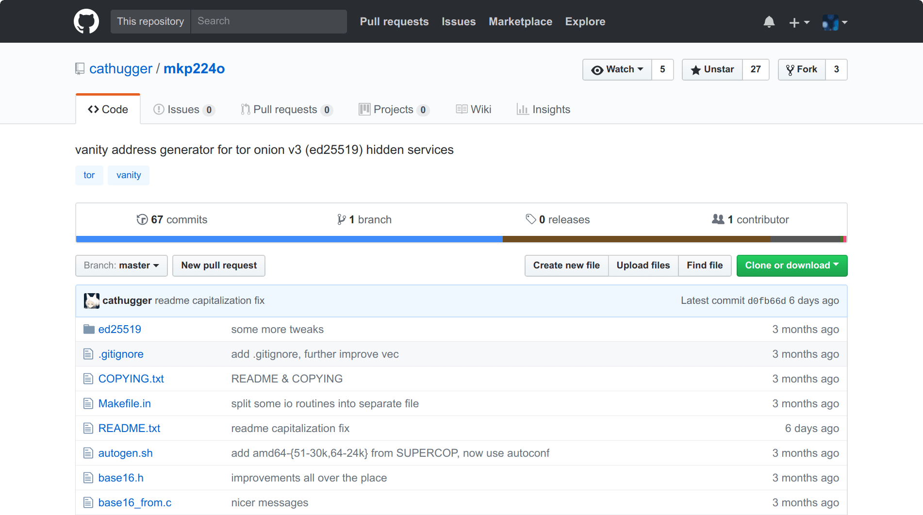 Tor Onion v3 Vanity Address