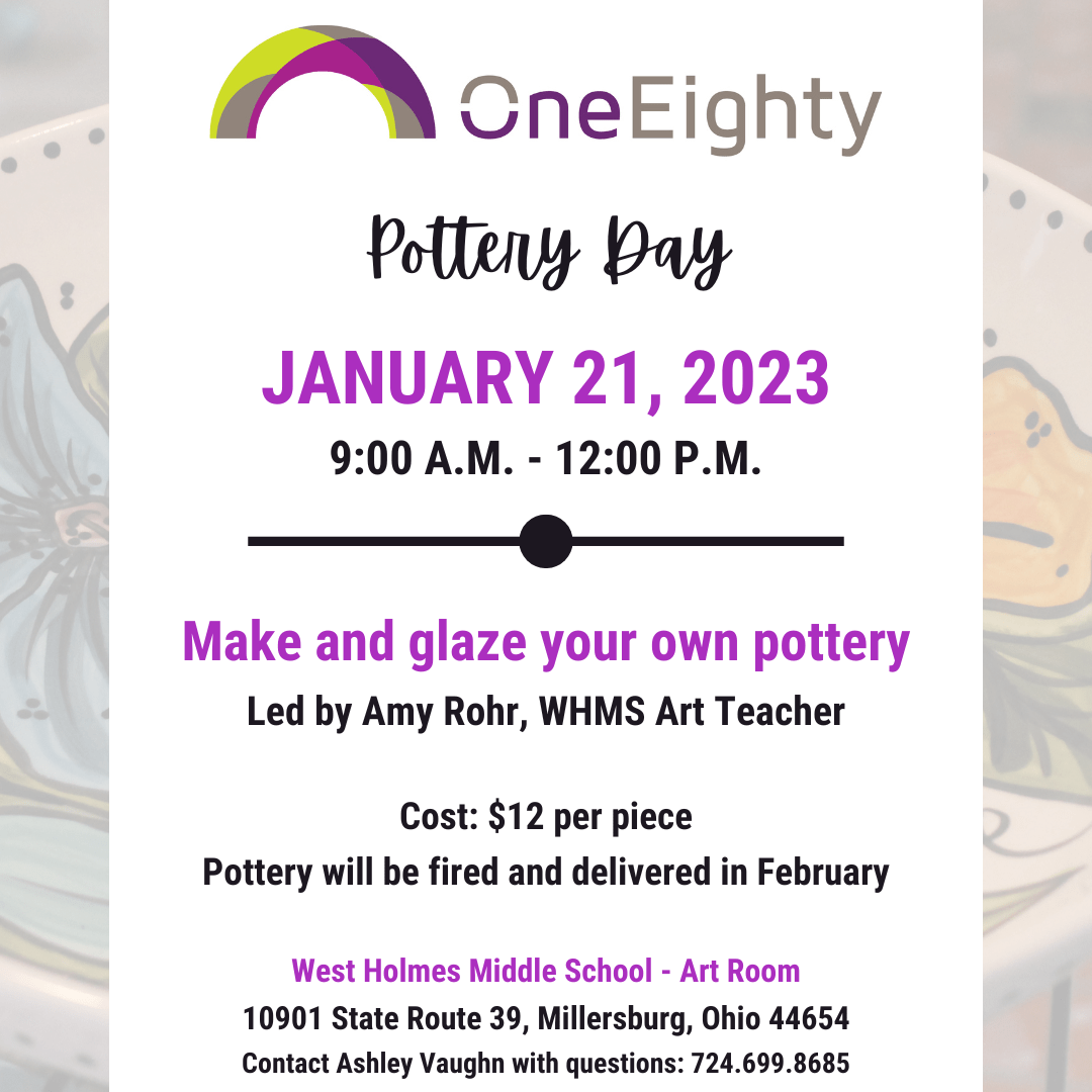 Holmes County Friends & Neighbors Pottery Day OneEighty