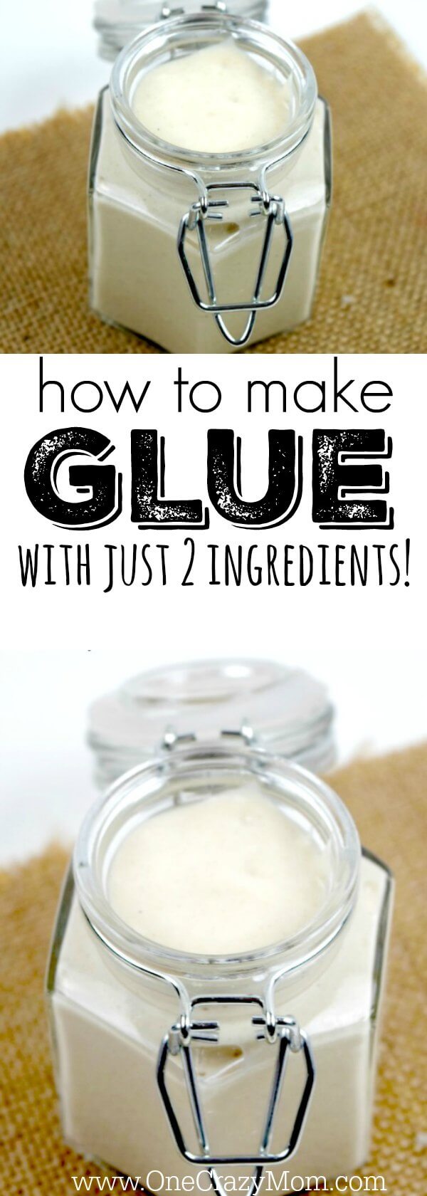 How to Make Glue Only 2 Ingredients for Homemade Glue!