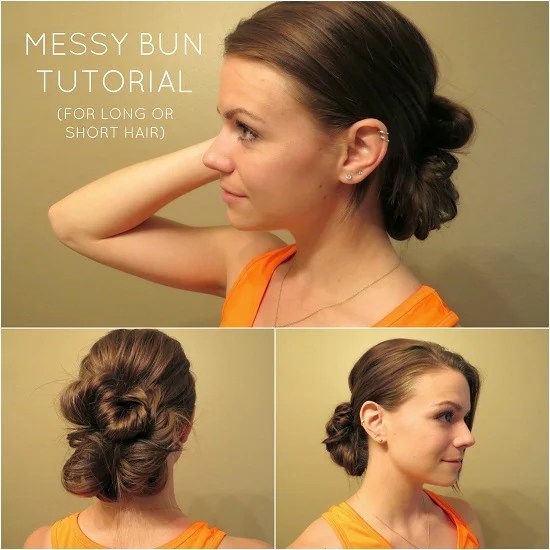 Cute Bun Hairstyles Messy Bun Hairstyles for Moms