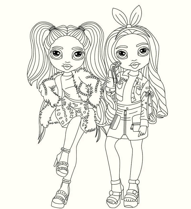 Rainbow High Coloring Pages (Printable)