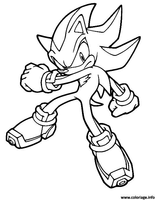Sonic And Shadow Fighting Coloring Pages