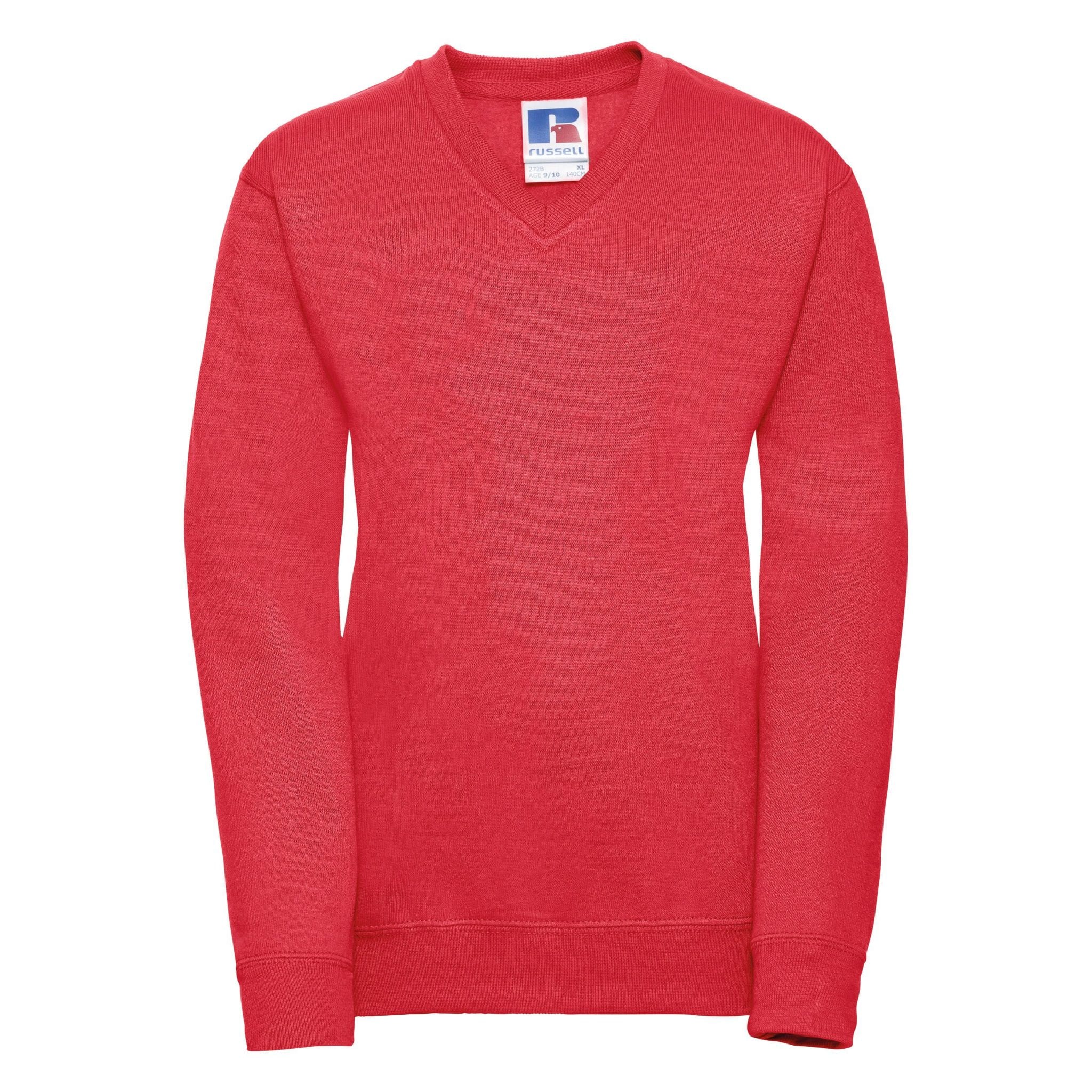 Red V Neck Sweatshirt (D) Identity