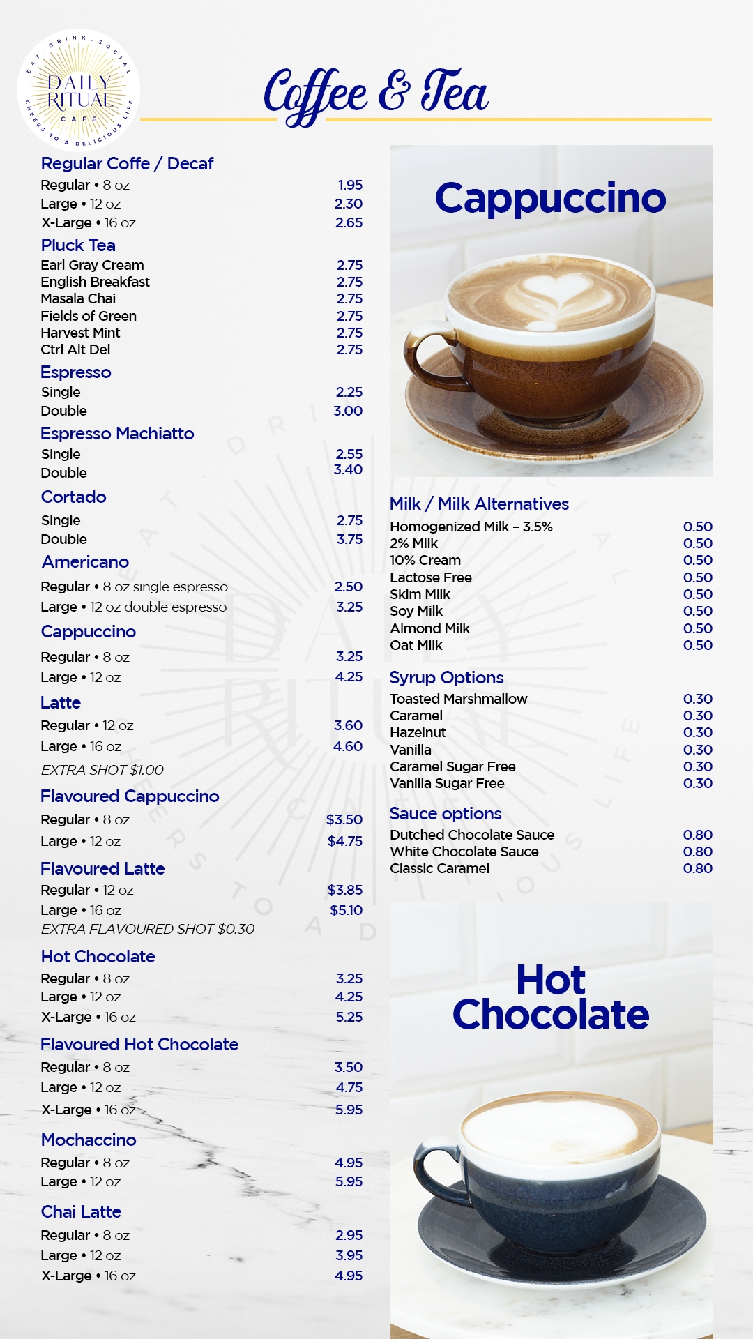 Daily Ritual Cafe Coffee & Tea One King West Hotel & Residence