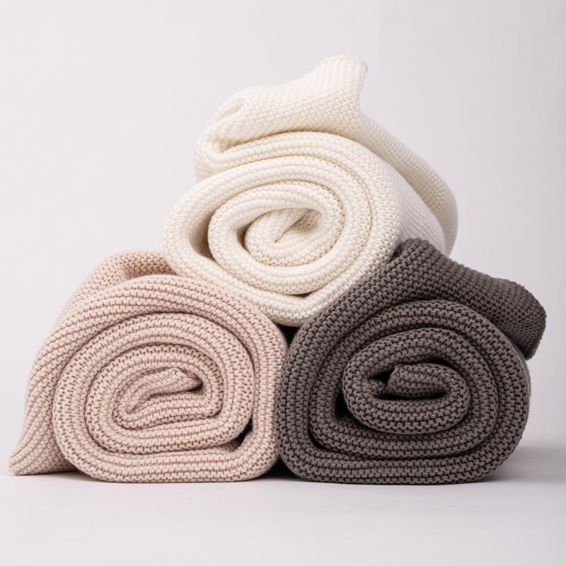 Personalised Baby Blankets & Knitted Cotton Blankets