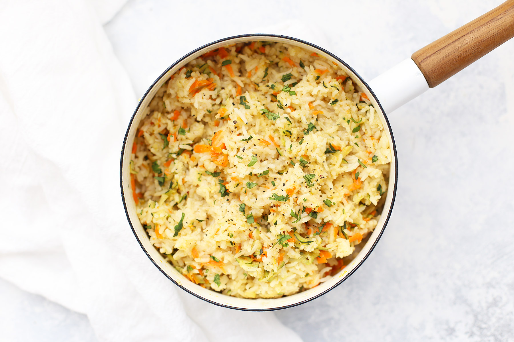 Simple Veggie Rice Pilaf (with How to Video!) One Lovely Life