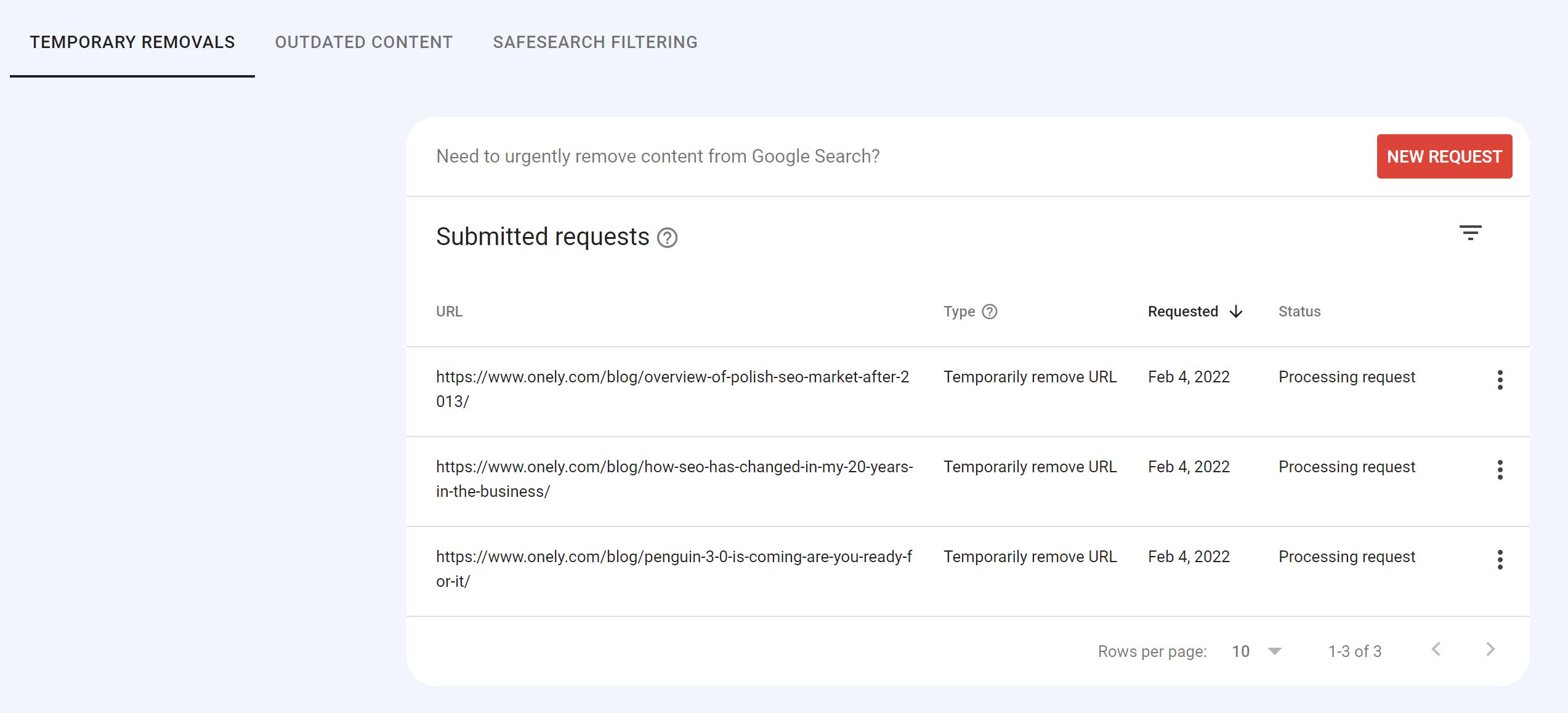 How To Use the URL Removal Tool in Search Console