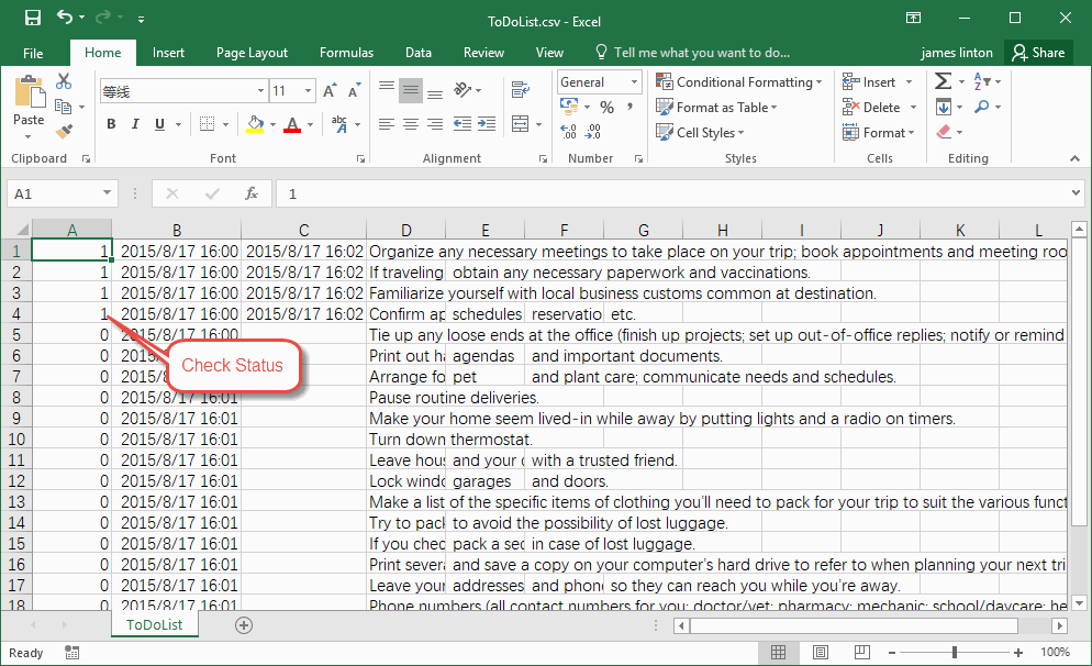 How to Export To Do List in Current OneNote Page to Excel? Office
