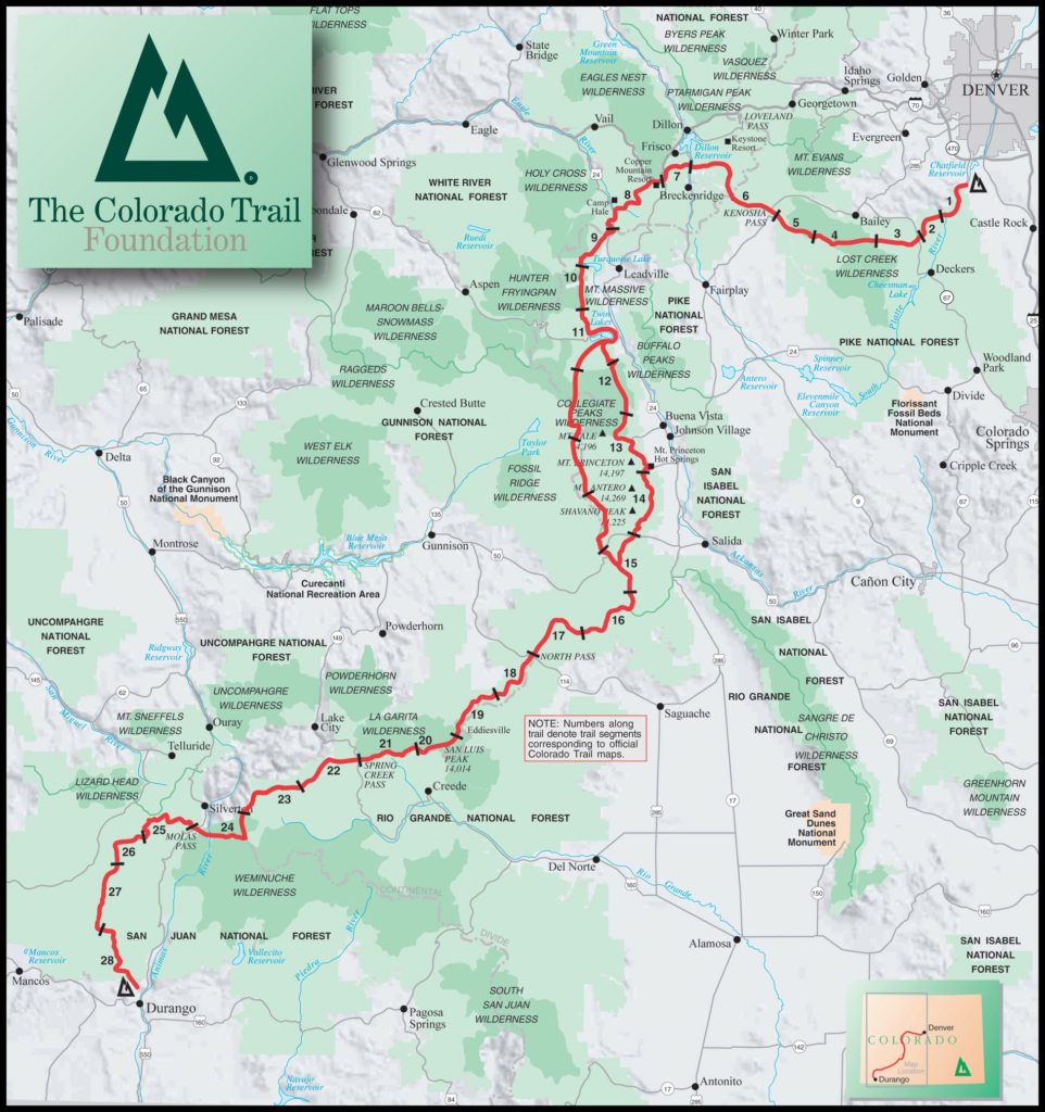 COLORADO TRAIL GUIDE BIKEPACKING One of Seven Project