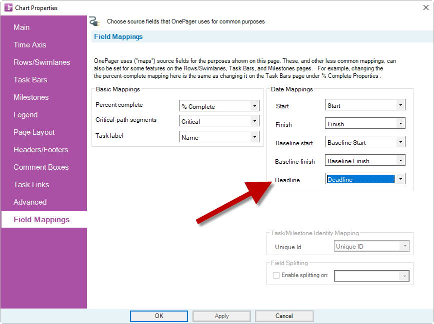 Deadlines Displaying Slippage