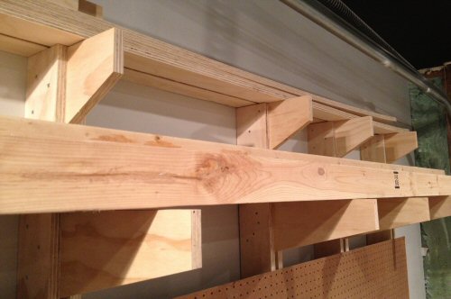 How to Build a WallMounted Lumber Storage Rack One Project Closer