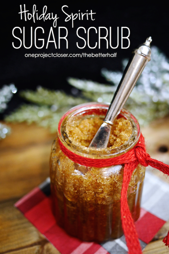 Holiday Spirit DIY Sugar Scrub with Essential Oils