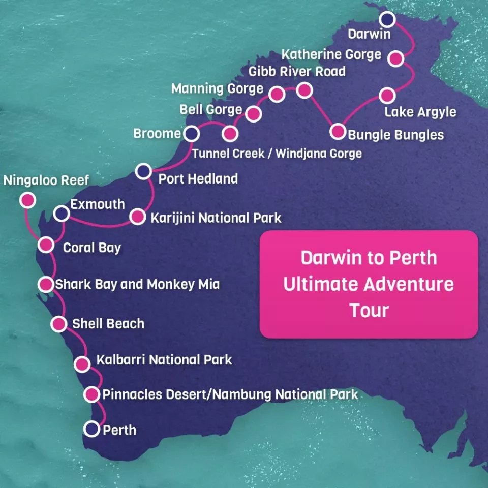 22 Days Perth to Darwin Tour 4450