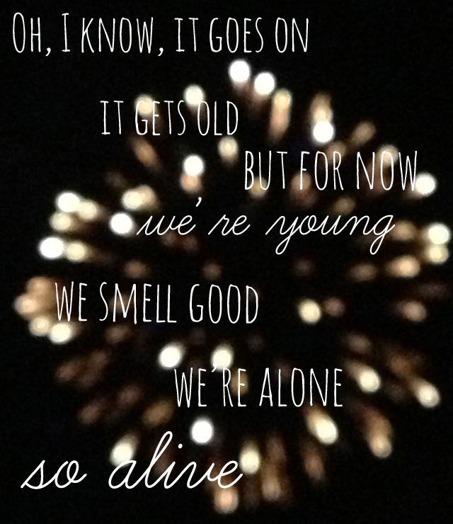 Light a roman candle with me One to Nothin'