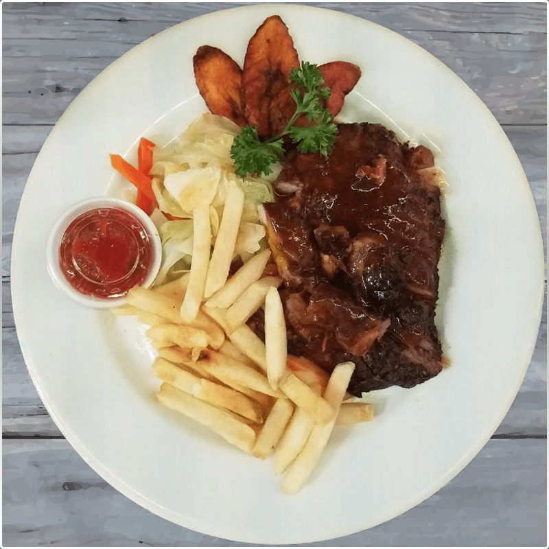 Jerk Pork One World International Resturant & Catering