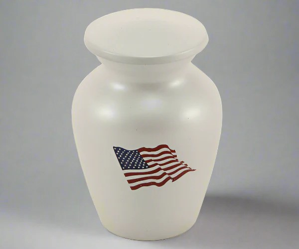 Red, White and Blue American Flag Keepsake Urn OneWorld Memorials