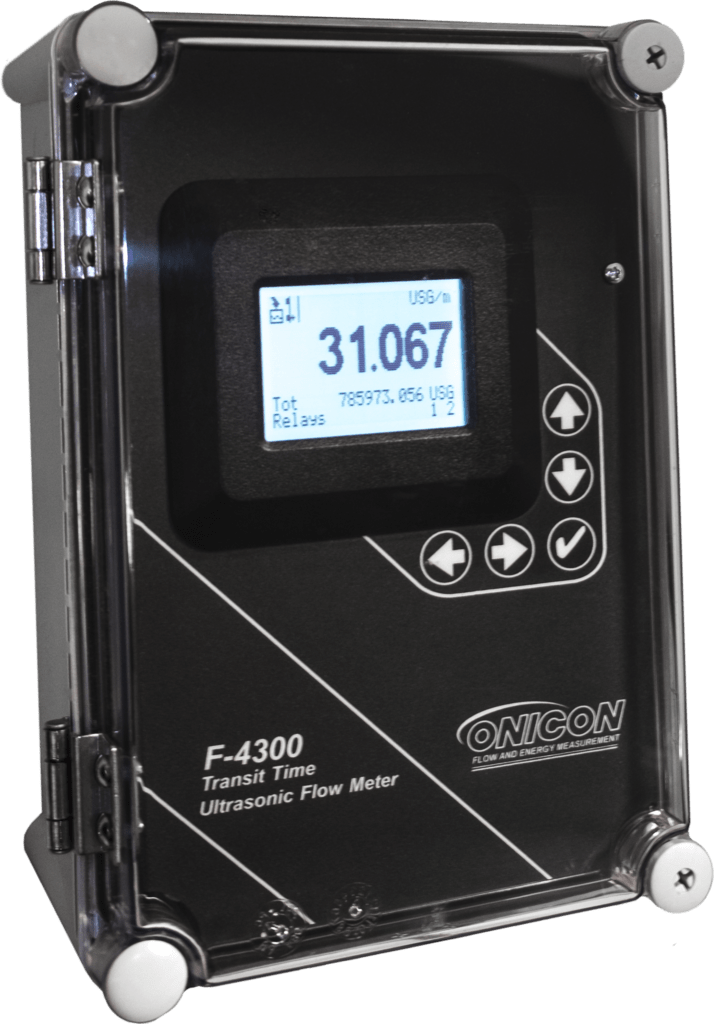 F4300 Clampon Ultrasonic Flow Meter ONICON Flow and Energy Measurement