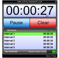 Interval Timer - Online Stopwatch