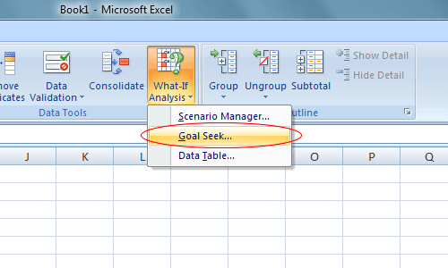 Using Excel's WhatIf Analysis Goal Seek Tool