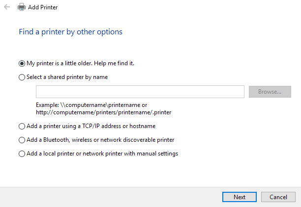 How to Add Wireless or Network Printer in Windows 10