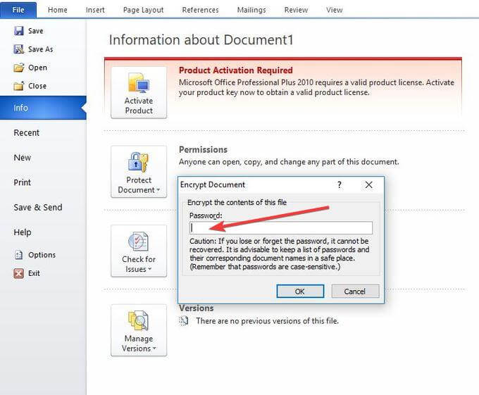 How To Password Protect Word Pdf Documents