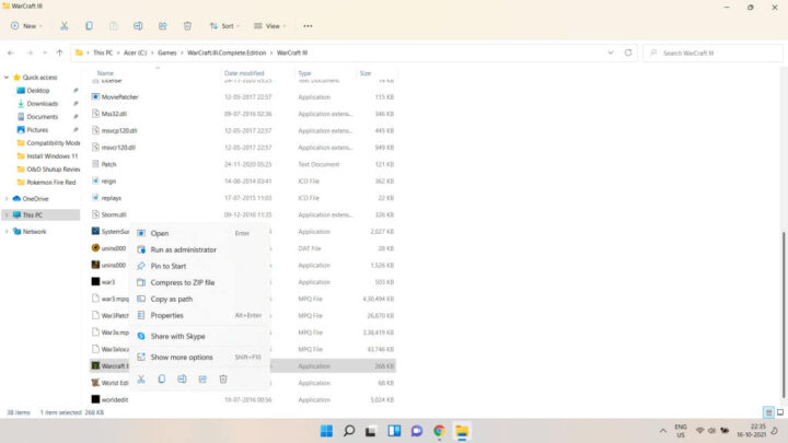 How do I run a program in compatibility mode?
