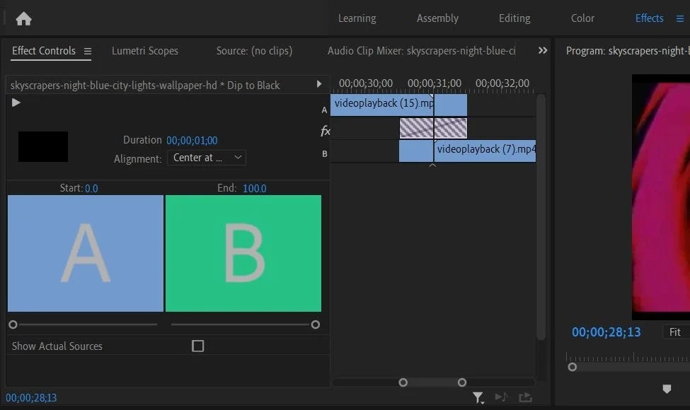 Cara Menambahkan Transisi di Adobe Premiere Pro Tinta Resah