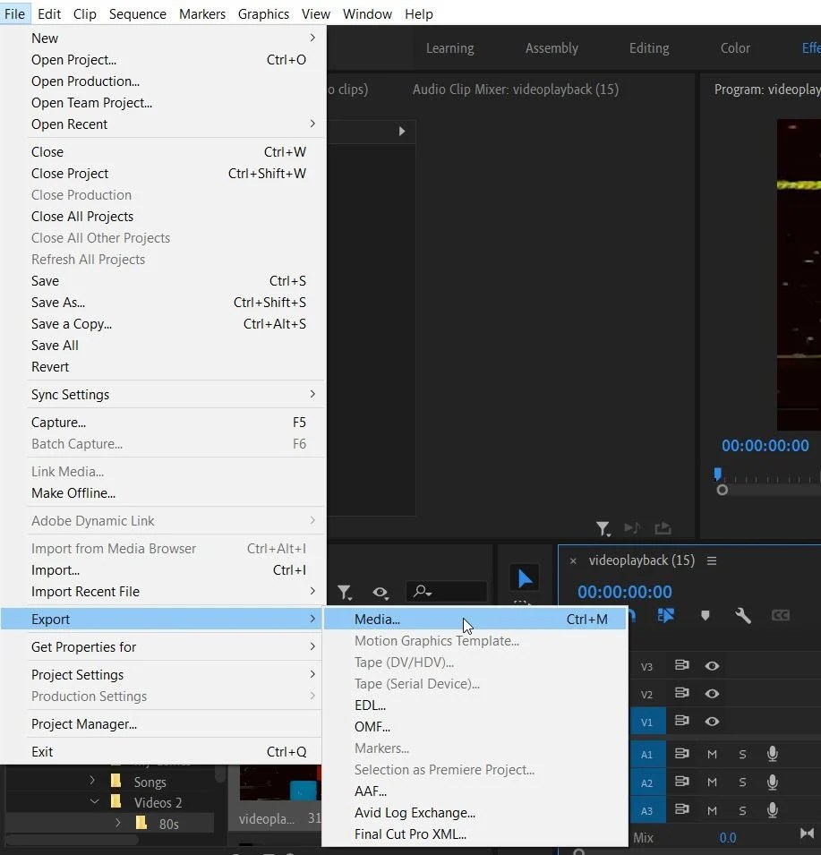 How To Export Adobe Premiere Pro Projects to MP4