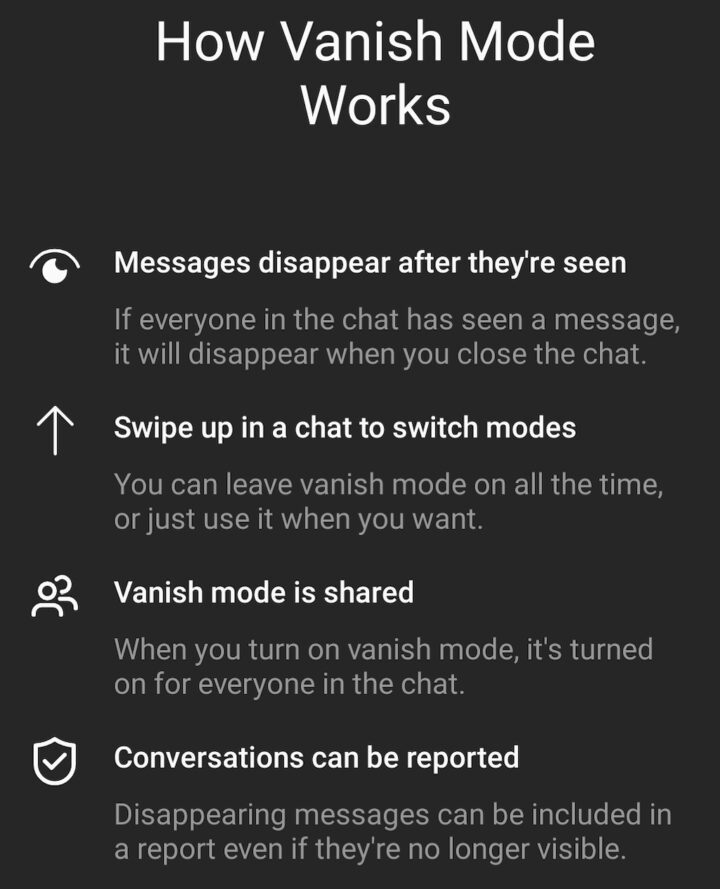 What Is Vanish Mode on Instagram and How to Use It
