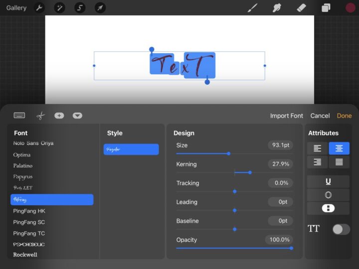 How to Import Fonts Into Procreate