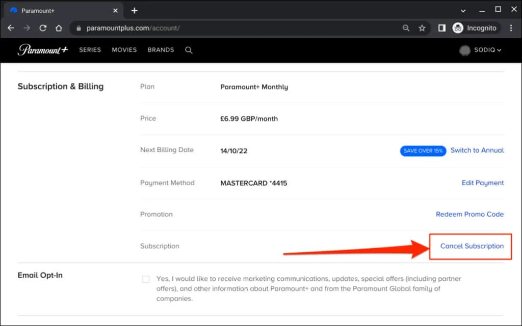 How To Cancel Your Paramount Plus Subscription On Any Device online