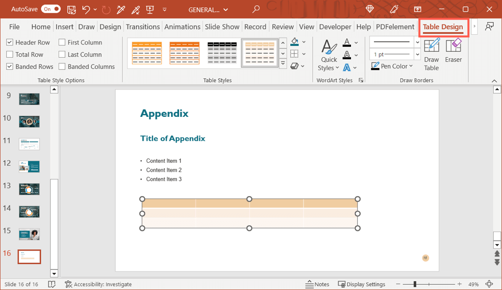 How to Add an Appendix to Your PowerPoint Presentation