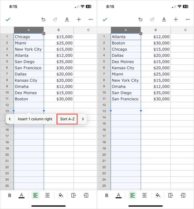 How to Alphabetize in Google Sheets (Mobile and Computer)