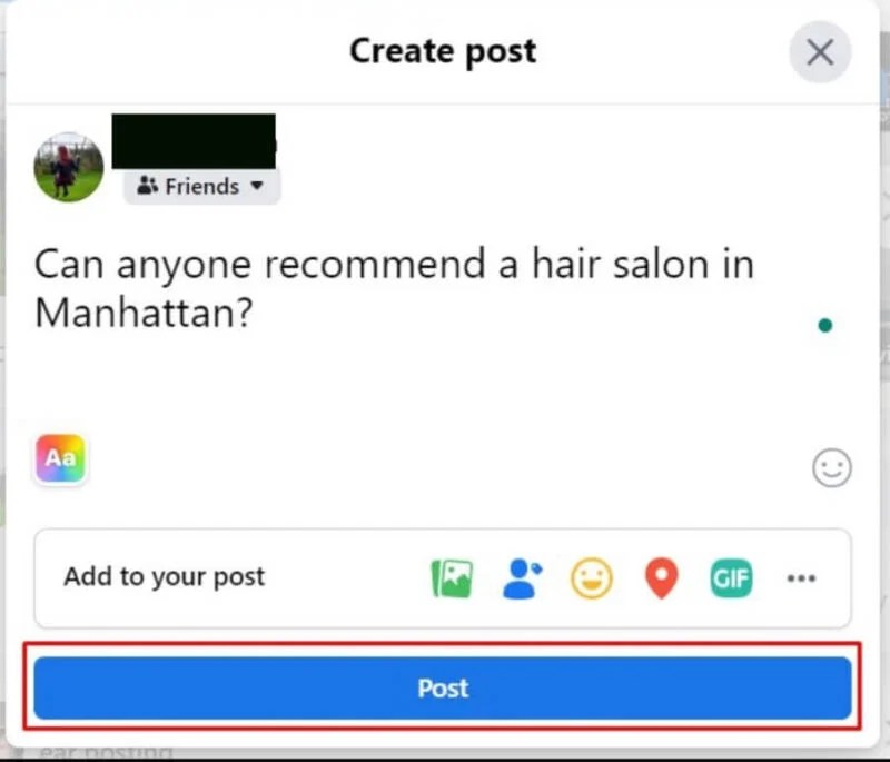 How to Ask for on Facebook