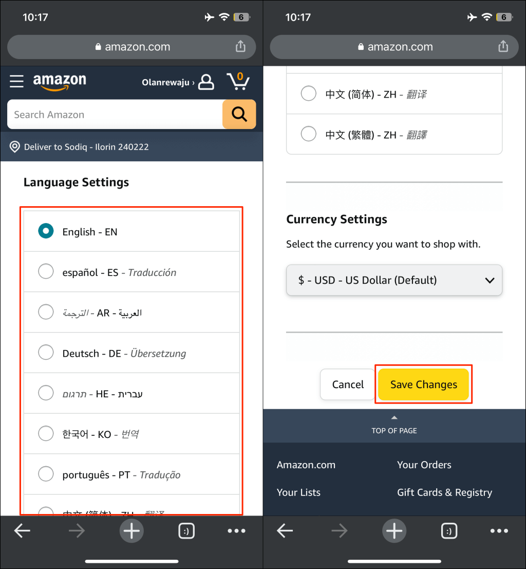 Taal wijzigen op Amazon AllInfo