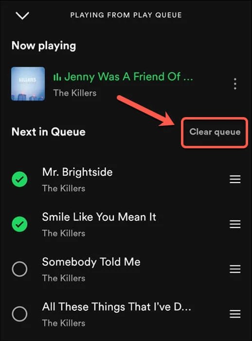 How to Clear Your Spotify Queue