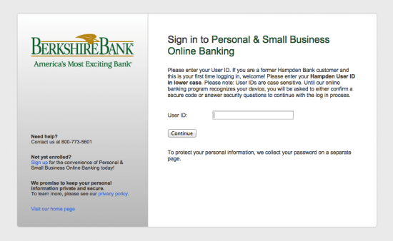 Berkshire Bank Online Banking