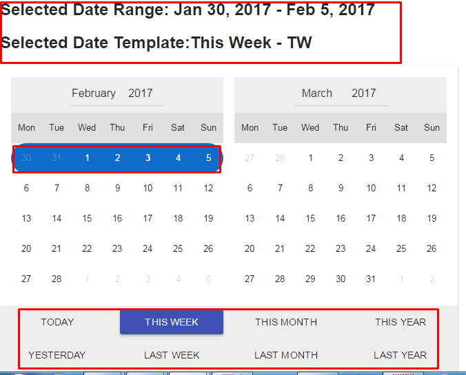 Angular Date Range Picker Directive with Bootstrap onlinecode